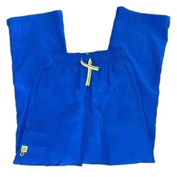 BLUE Scrub Bottoms Pants by Wonder Flex - Picture 1 of 7